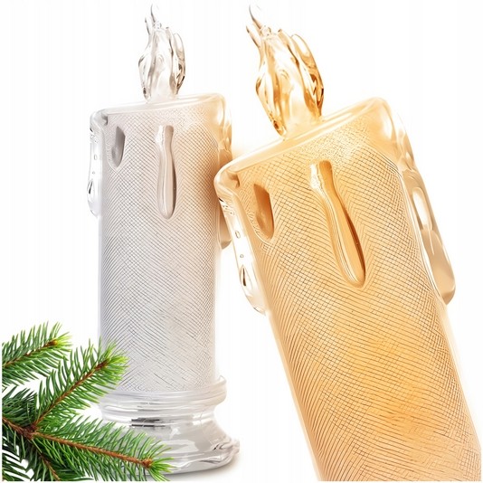 LED Batériová Sviece do Znicza Brokatová 18cm - Bezpečná a Ekologická